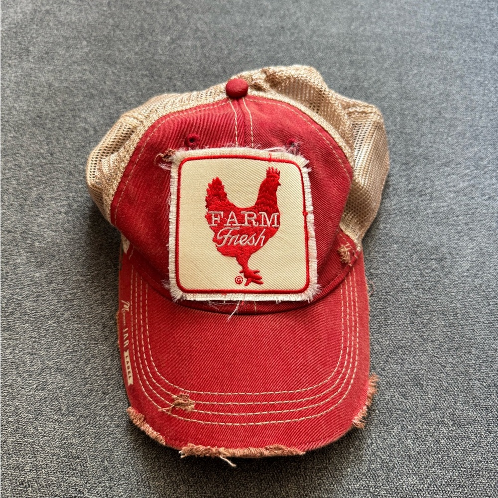 Red Farm Fresh Trucker Hat
